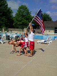 Guards with Flag